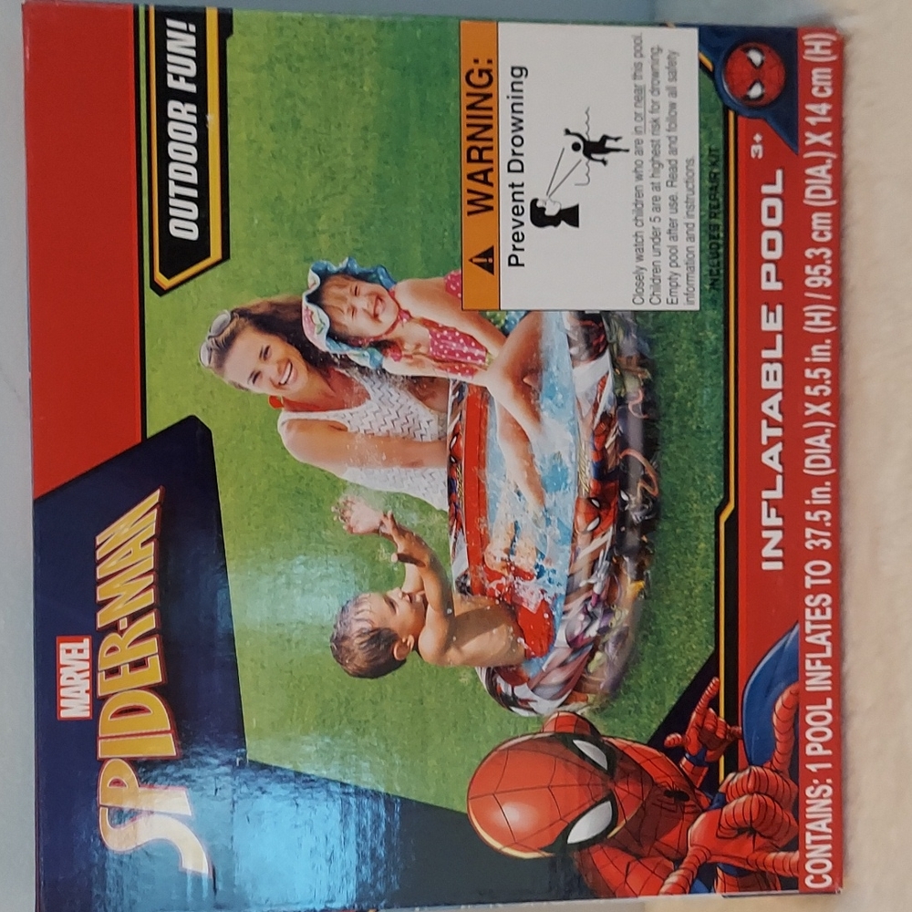 Spiderman Inflatable 2 Ring Pool - Picture 2 of 4